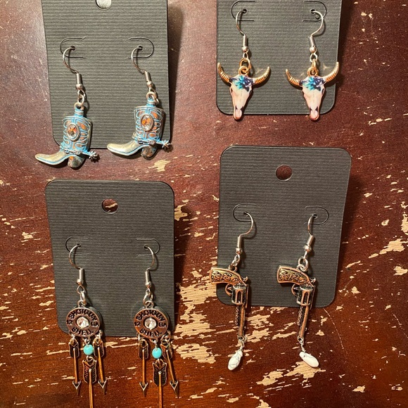 Handmade hook back earrings - Picture 1 of 5